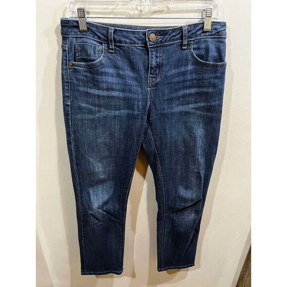 Simply Vera Vera Wang Jeans Womens 6P Capri Blue Straight Mid Rise Denim Casual - Picture 1 of 8